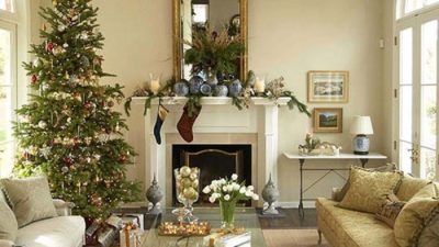 Christmas living room decor ideas