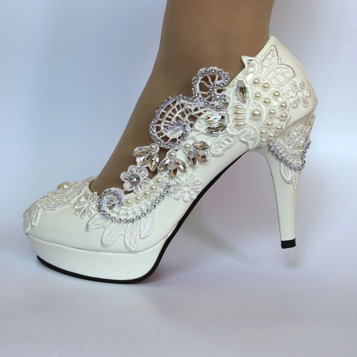 Shoes for white wedding dress