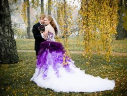 Purple and Gray Wedding Dress A Style Guide